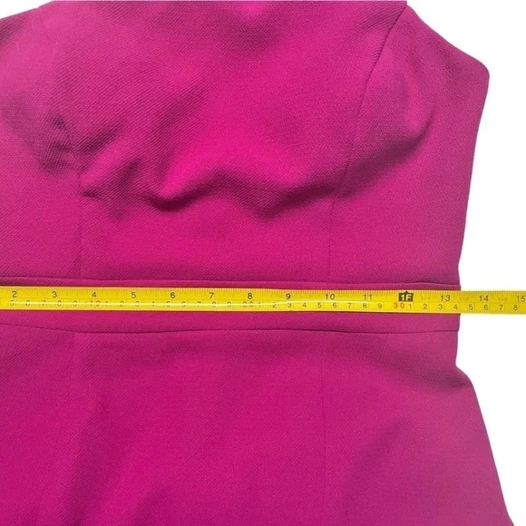 Xscape One Shoulder Evening Gown Pink Size 2 - Picture 15 of 16